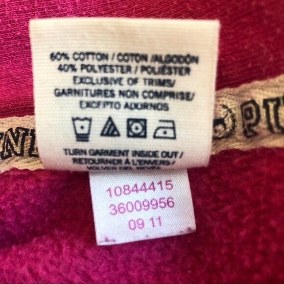 Pink  Victoria Secret 1/4 Zip Sweatshirt in Fushia Ladies XSm - Picture 6 of 7